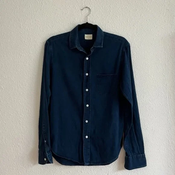 Simon Miller Long Sleeve Denim Shirt | size Small - Picture 1 of 3